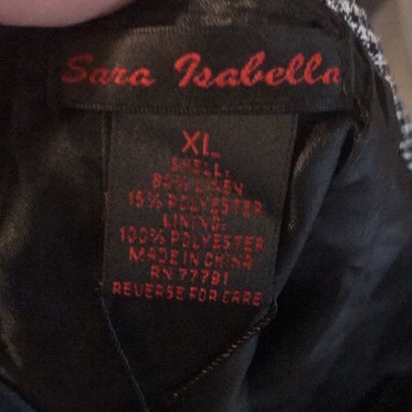 Sara Isabella black and white long skirt NWT - Picture 7 of 10